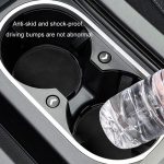2 teile/satz Auto Wildleder Anti-Slip Wasser Untersetzer Auto Innen Dekoration – Bild 3