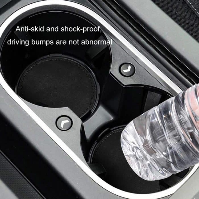 2 teile/satz Auto Wildleder Anti-Slip Wasser Untersetzer Auto Innen Dekoration – Bild 3