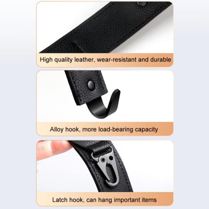 Multifunktionaler Aufbewahrungshaken aus Metall für die Autositzlehne – Bild 4