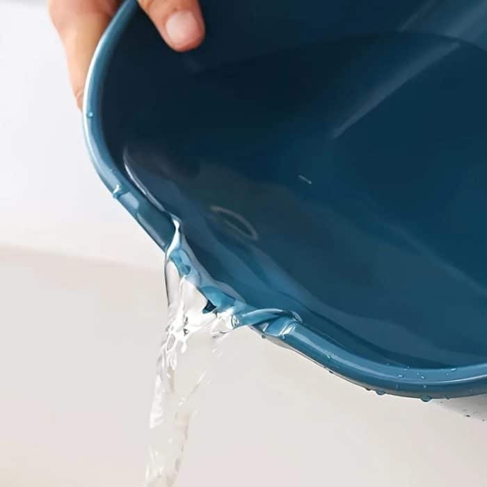 8-in-1-Abflusskorb, doppelschichtiger Gemüsewaschkorb, Obstbecken – Bild 6