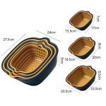 8-in-1-Abflusskorb, doppelschichtiger Gemüsewaschkorb, Obstbecken – Bild 7