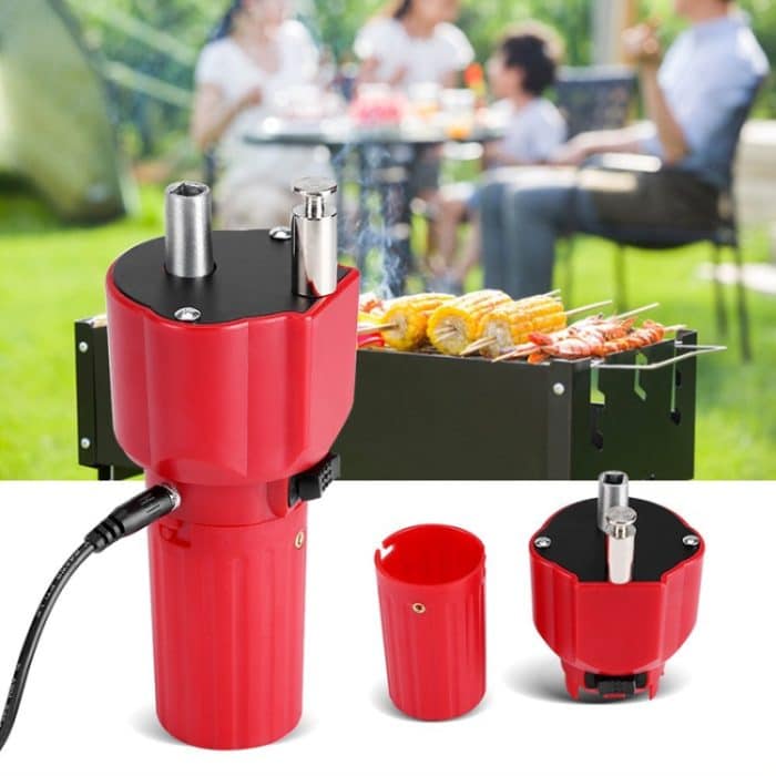 Outdoor-Picknick-Grill-Drehmotor-Grillmotor-Halterungszubehör mit USB-Kabel, USB Cable Powered – Bild 5