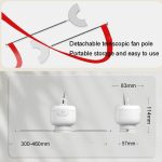 Feinkost-Fliegenfang-Deckenventilator, Catering, Restaurant, Fliegenschutzgerät, USB Plug-in Version – Bild 6