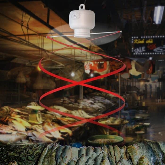 Feinkost-Fliegenfang-Deckenventilator, Catering, Restaurant, Fliegenschutzgerät, USB Plug-in Version – Bild 9