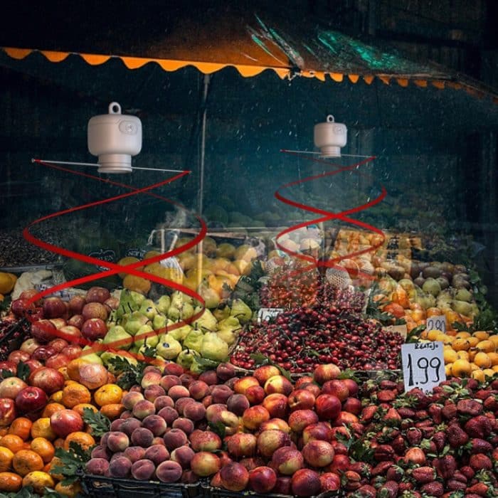 Feinkost-Fliegenfang-Deckenventilator, Catering, Restaurant, Fliegenschutzgerät, USB Plug-in Version – Bild 10