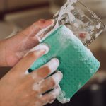 Holzzellstoff, Baumwolllappen, Küche, saugfähige, spurlose Reinigungstücher, ölfreie Schwammtücher, Color Random – Bild 6