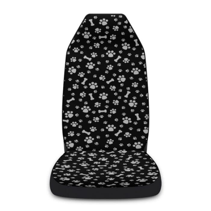 Auto Universal bedruckter Sitzschutz Automobildekorationszubehör, Footprint And Bone – Bild 2