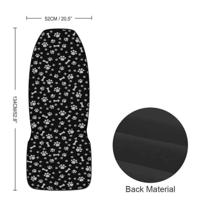 Auto Universal bedruckter Sitzschutz Automobildekorationszubehör, Footprint And Bone – Bild 3