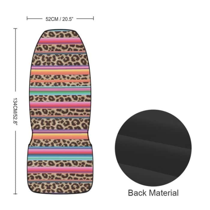 Auto Universal bedruckter Sitzschutz Automobildekorationszubehör, Colorful Leopard Pattern – Bild 3