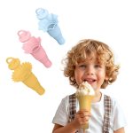 Faltbare Silikon-Eistüte für Kinder, multifunktional, Anti-Schmutz-Hände, Anti-Auslauf-Eiscreme-Halter, 3pcs /Set – Bild 8