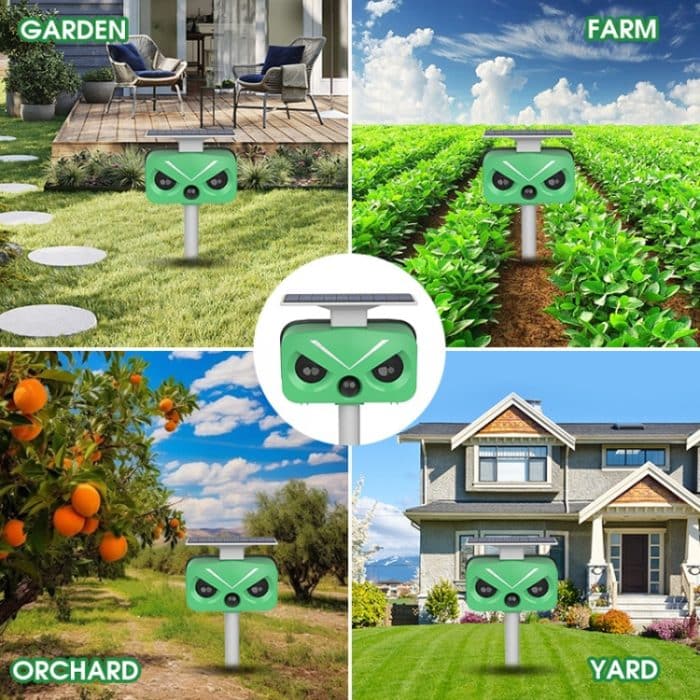 Solar-Tiervertreiber für den Außenbereich, multifunktionaler Vogel-/Katzen-/Rattenvertreiber – Bild 11