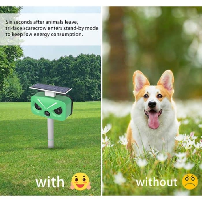 Solar-Tiervertreiber für den Außenbereich, multifunktionaler Vogel-/Katzen-/Rattenvertreiber – Bild 8