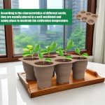 6 Löcher Kindergarten Box Kleine Gemüse Blume Pflanze Atmungsaktive Wachsende Tablett Silikon Klapp Kindergarten Topf – Bild 2