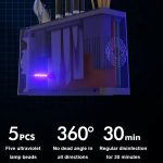 UV-Desinfektions-Trocknungsmesser-Essstäbchen-Aufbewahrungshalter, With  Cutting Board White, With Cutting Board Green – Bild 4