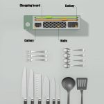 UV-Desinfektions-Trocknungsmesser-Essstäbchen-Aufbewahrungshalter, With  Cutting Board White, With Cutting Board Green – Bild 5