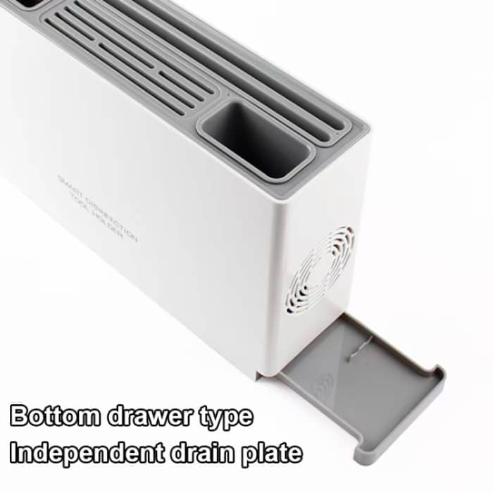 UV-Desinfektions-Trocknungsmesser-Essstäbchen-Aufbewahrungshalter, With  Cutting Board White, With Cutting Board Green – Bild 10