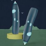 USB-Ladegerät, kabelloses Graffiti-Druckstift-Set für Kinder, DIY 3D-Malstift