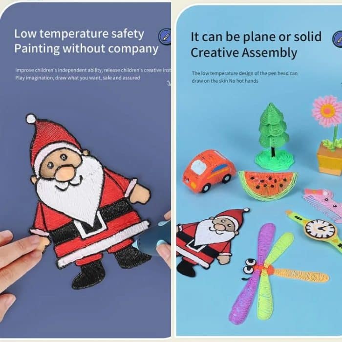 USB-Ladegerät, kabelloses Graffiti-Druckstift-Set für Kinder, DIY 3D-Malstift – Bild 7