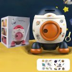 Kinder Cartoon Rakete Spardose Sparkasse Ornament Geschenke für Jungen und Mädchen – Bild 8