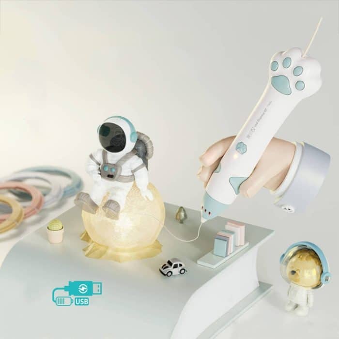 Katzenklaue USB-Aufladung Niedertemperatur-3D-Druckstift Kinder DIY Graffiti 3D-Malstift – Bild 10