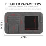 Auto-Sonnenblende, Geldscheinhalter, Brillenclip, Aufbewahrungstasche – Bild 3