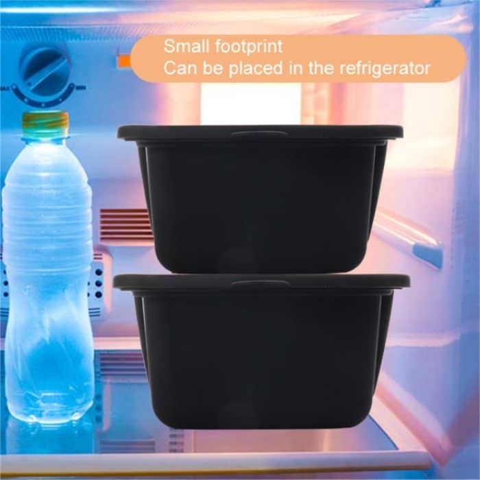 Silikon-Eisgitterformen, Eisaufbewahrungsbox mit Deckel, With Lid 1.5L (Black), With Lid 1.5L (Blue) – Bild 8