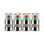 4 teile/satz Fahrzeug Reifen Ventil Kappen Hohe Präzision Reifendruck Überwachung Warnung Kappe, Plastic Core