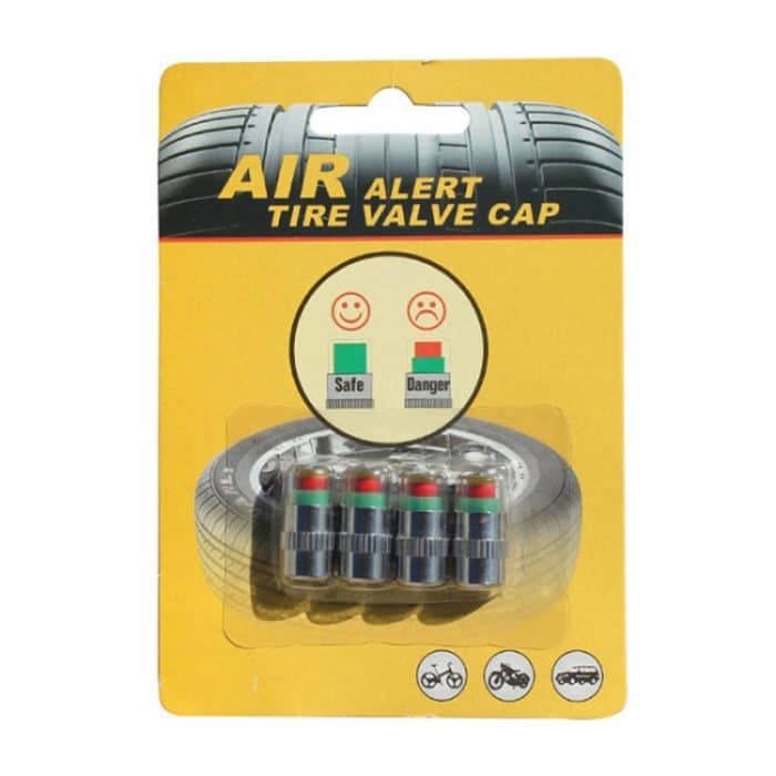 4 teile/satz Fahrzeug Reifen Ventil Kappen Hohe Präzision Reifendruck Überwachung Warnung Kappe, Plastic Core – Bild 8