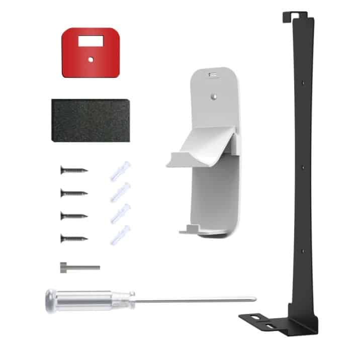 Für PS5 Slim JYS-P5193 Konsolen-Wandhalterung, hängendes Aufbewahrungsregal mit Kopfhörergriff-Organizer, For PS5 Slim (Black), For PS5 Slim (White) – Bild 1