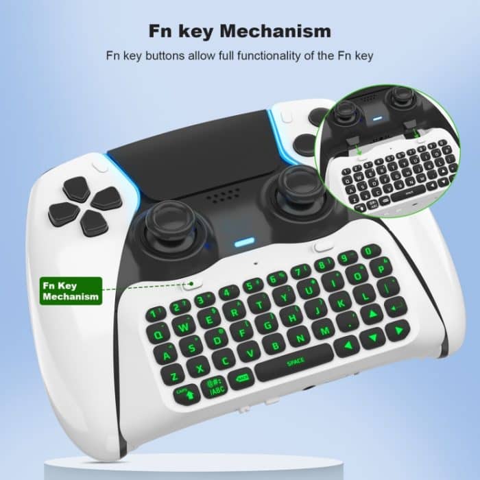 Für PS5 JYS-P5172 Gamepad Drahtlose Bluetooth externe Tastatur, ohne Gamepad, JYS-P5172 (Black), JYS-P5172 (White) – Bild 7