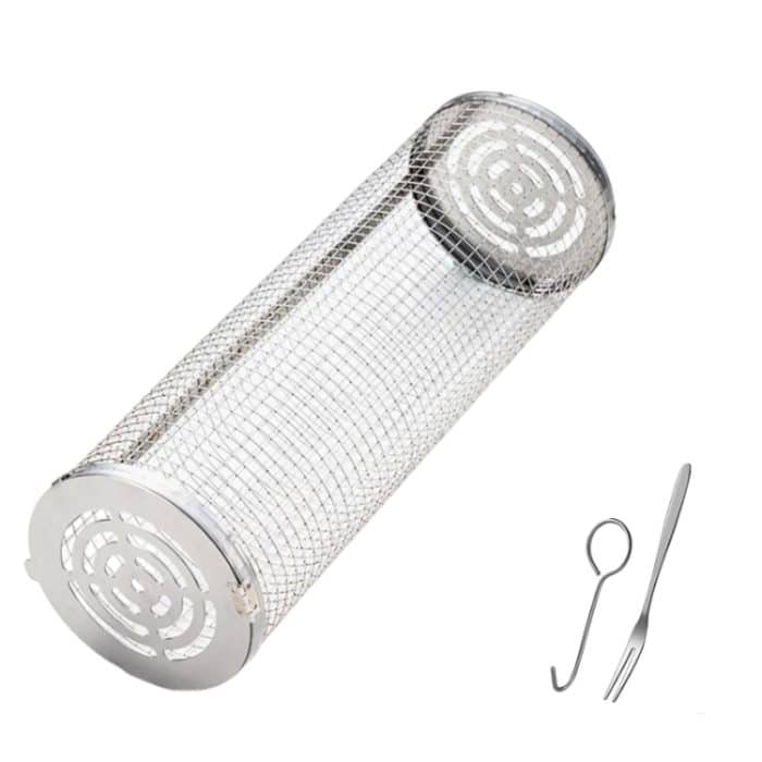 TBD0604805701.jpg Upgrade-Grillkäfig mit Klappdeckel und Rollkorb aus Edelstahl, Small, Large, Small+Large – Bild 1