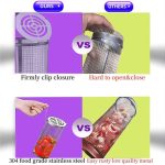 Upgrade-Grillkäfig mit Klappdeckel und Rollkorb aus Edelstahl, Small, Large, Small+Large – Bild 5