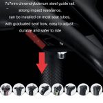 TOSEEK Fahrrad-breites Sitzkissen, Stoßdämpfung, bequemer Sattel, Black, White, Red, Orange, Green, Pink – Bild 8