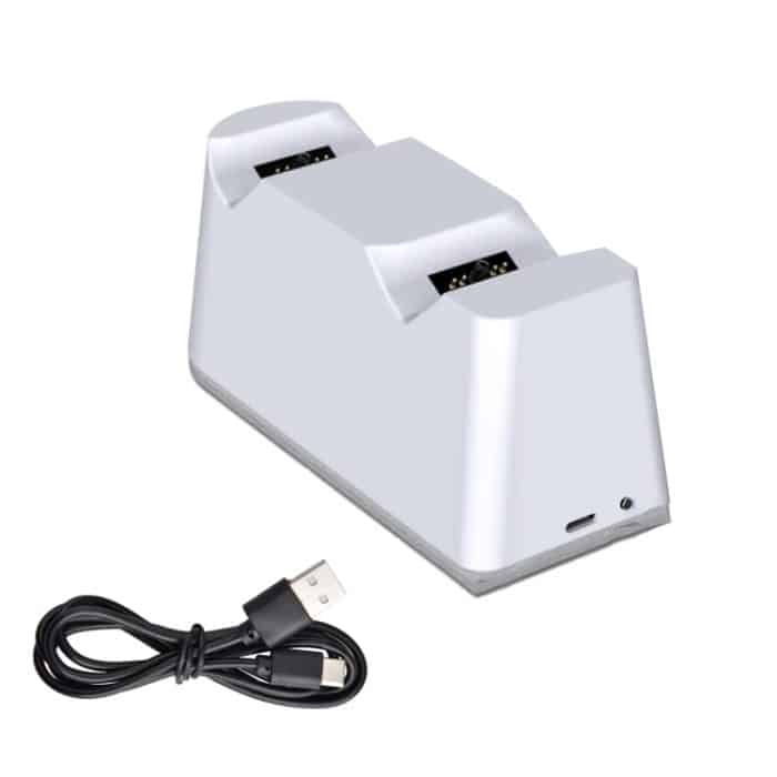 Für PS5-Griff-Ladegerät, bunter Griff, doppeltes Schnelllade-LED-Lampensitz-Ladegerät – Bild 1