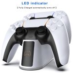 Für PS5-Griff-Ladegerät, bunter Griff, doppeltes Schnelllade-LED-Lampensitz-Ladegerät – Bild 4