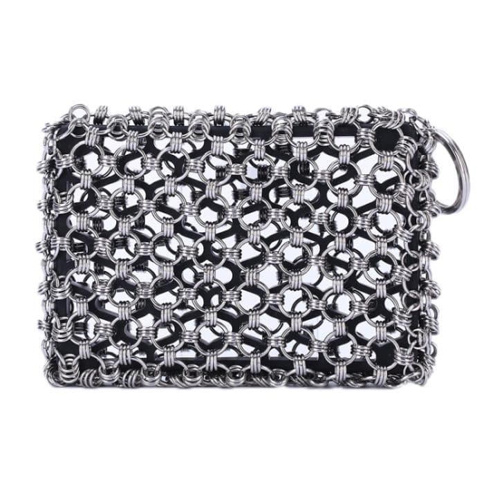 Hochtemperaturbeständiges Silikon-Bürstentopf-Reinigungszubehör aus Edelstahl, 3 Ring – Bild 1