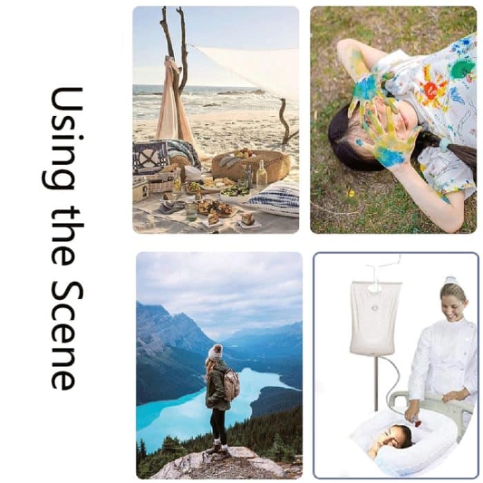 10L Outdoor Camping Tragbarer faltbarer Badewasserbeutel aus PVC – Bild 6