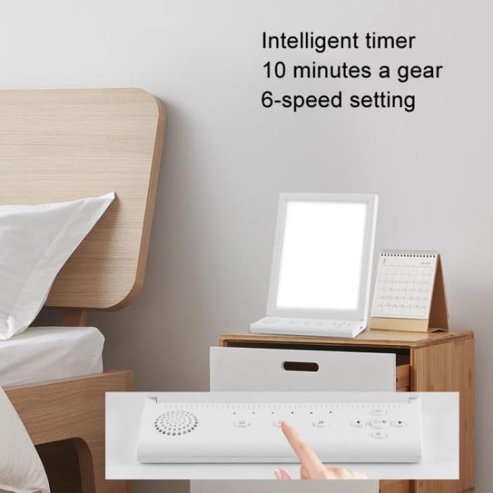 SAD Weißes Rauschen Phototherapie Lampe Smart Emotionale Nachtlicht Musik Dekompression Therapie Licht, With Type-C Line+US Plug, With Type-C Line+UK Plug, With Type-C Line+EU Plug, With Type-C Line+AU Plug, With Type-C Line – Bild 5