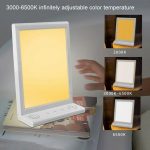 SAD Weißes Rauschen Phototherapie Lampe Smart Emotionale Nachtlicht Musik Dekompression Therapie Licht, With Type-C Line+US Plug, With Type-C Line+UK Plug, With Type-C Line+EU Plug, With Type-C Line+AU Plug, With Type-C Line – Bild 8