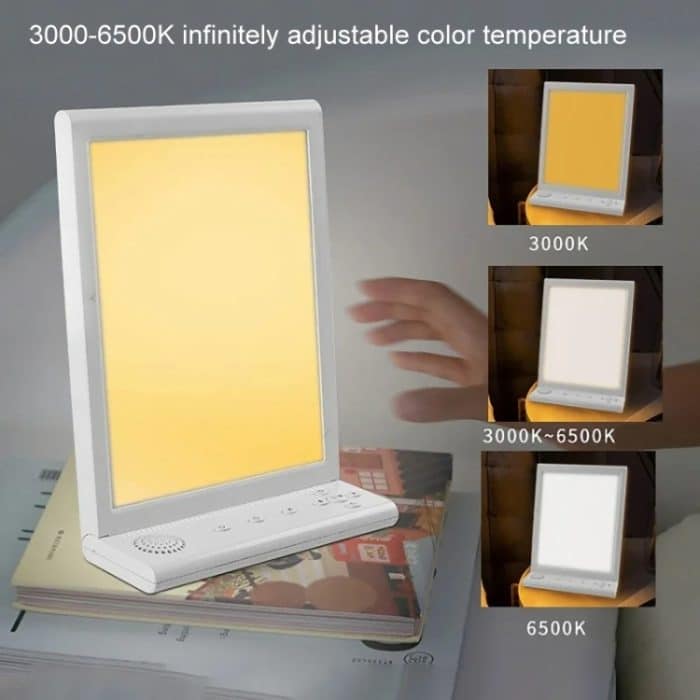 SAD Weißes Rauschen Phototherapie Lampe Smart Emotionale Nachtlicht Musik Dekompression Therapie Licht, With Type-C Line+US Plug, With Type-C Line+UK Plug, With Type-C Line+EU Plug, With Type-C Line+AU Plug, With Type-C Line – Bild 8
