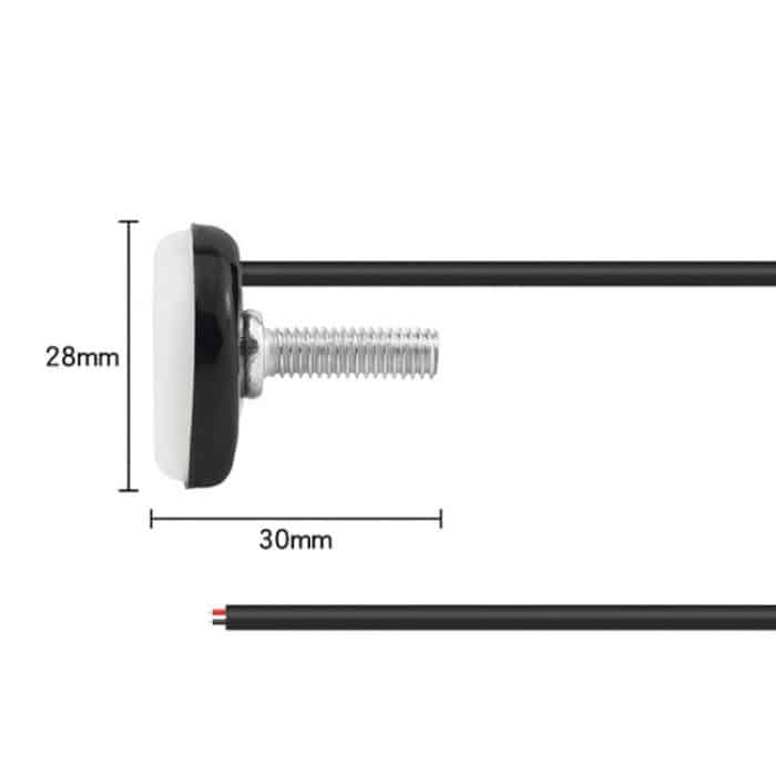 2 stücke 23mm Motorrad Eagle Eye Licht Reverse Rückspiegel Scheinwerfer – Bild 3