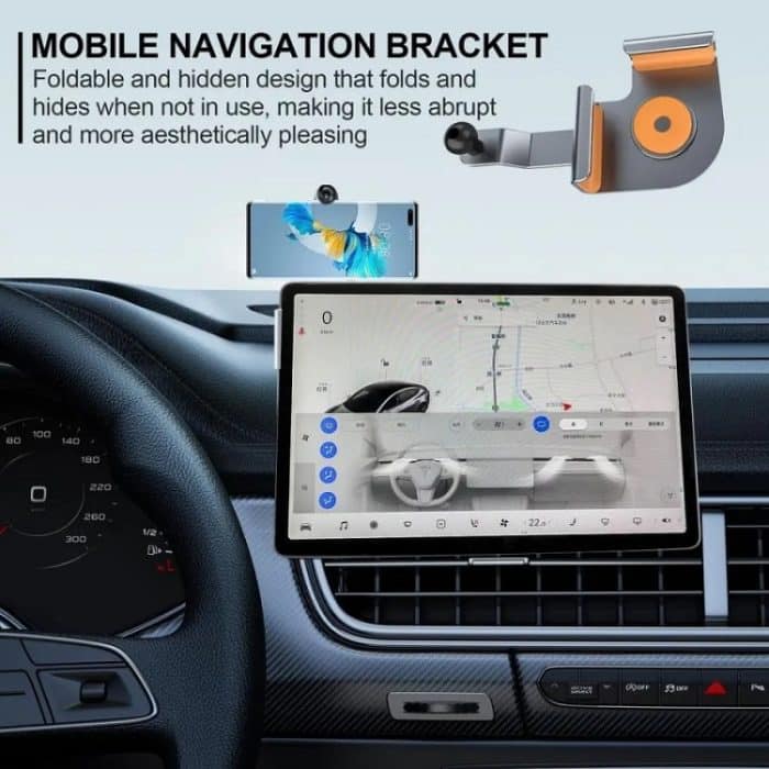 Auto-Bildschirm-Telefonhalterbasis für Tesla und andere Modelle, Base, Base + Magnetic Stand – Bild 5