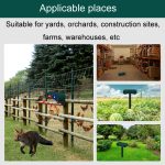 N911W Solarbetriebener Mausvertreiber, Alarm, Infrarotsensor, Tierabwehr – Bild 7