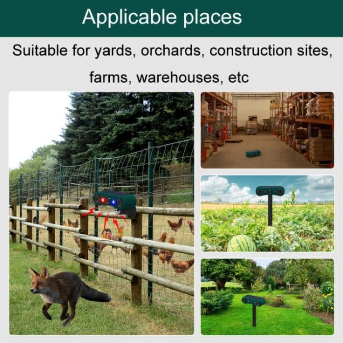 N911W Solarbetriebener Mausvertreiber, Alarm, Infrarotsensor, Tierabwehr – Bild 7