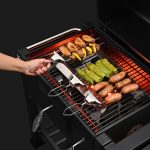 Grillspieße aus Edelstahl, halbautomatische Grillgabel, 3 Way Skewer, 6pcs /Pack 1 Way Skewer, 5 In 1, 6 In 1 – Bild 3