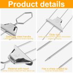 Grillspieße aus Edelstahl, halbautomatische Grillgabel, 3 Way Skewer, 6pcs /Pack 1 Way Skewer, 5 In 1, 6 In 1 – Bild 5