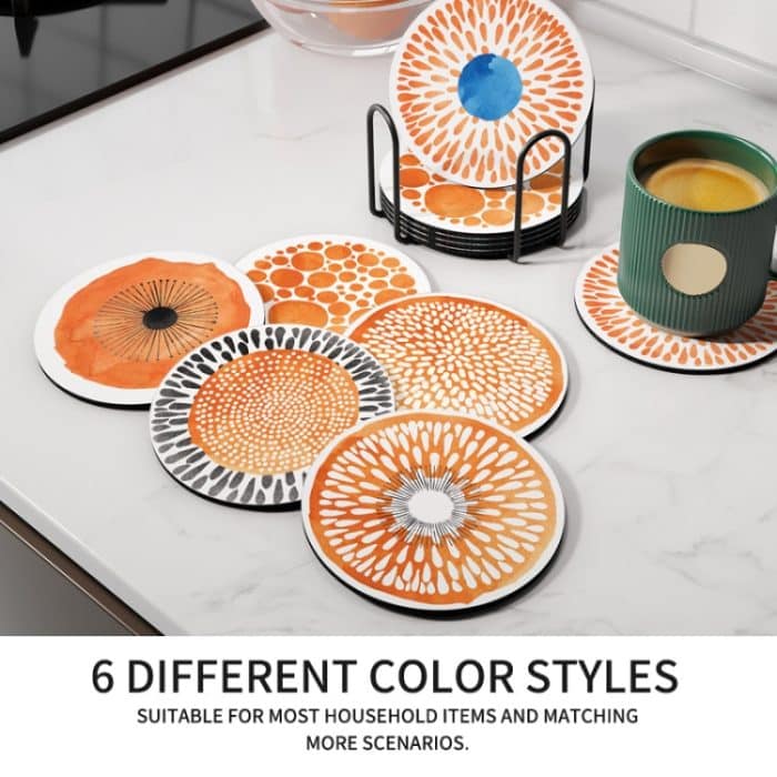 Wärmeisolierende Untersetzer, verbrühungshemmende, hochtemperaturbeständige Tischmatte, A, B, C, D, E, F – Bild 8