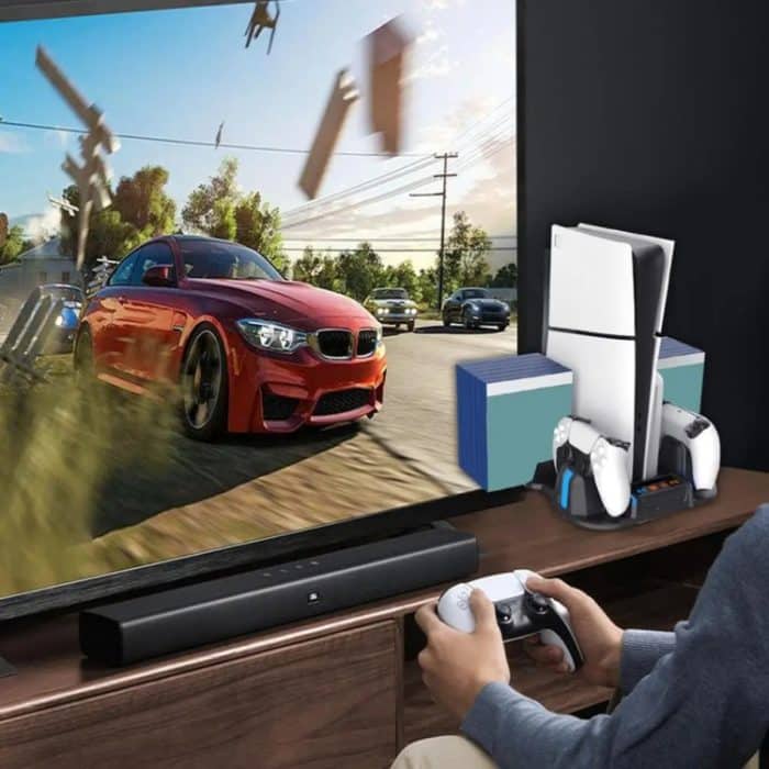 PGTECH GP-521 für Sony PS5 Slim Handle Ladestation Host-Kühlregal mit Disc-Rack, GP-521 Black, GP-521 White – Bild 9