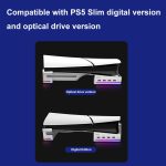 Für Sony PS5 Slim IPEGA PG-P5S021 RGB Light Host Horizontalständer mit 4 USB-HUBs, White, Black – Bild 4