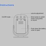 Intelligenter, mit Infrarotsensoren aufzeichnbarer Türklingel-Willkommenslautsprecher mit Sprachaufforderung, N911P – Bild 3